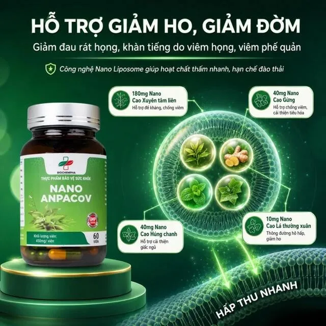 Vi&ecirc;n uống giảm ho Nano Anpacov Biochempha