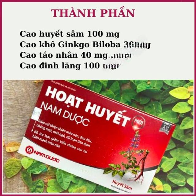 Vi&ecirc;n uống Hoạt huyết Nam Dược3