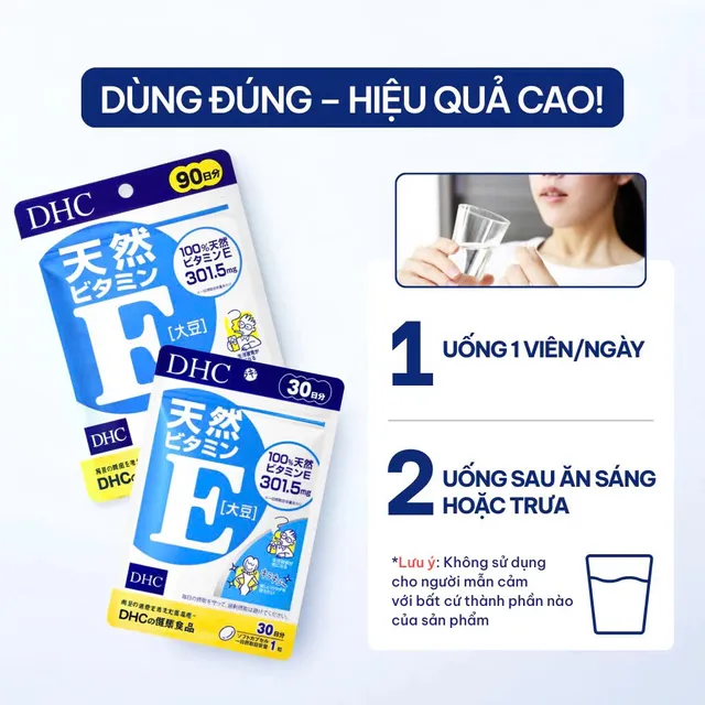 Vi&ecirc;n uống bổ sung Vitamin E