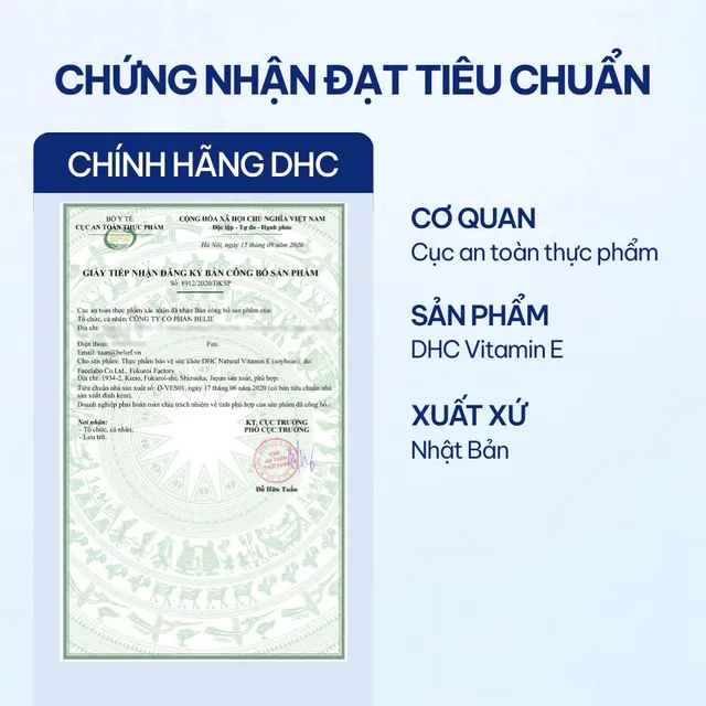 Đặt h&agrave;ng Vitamin E DHC