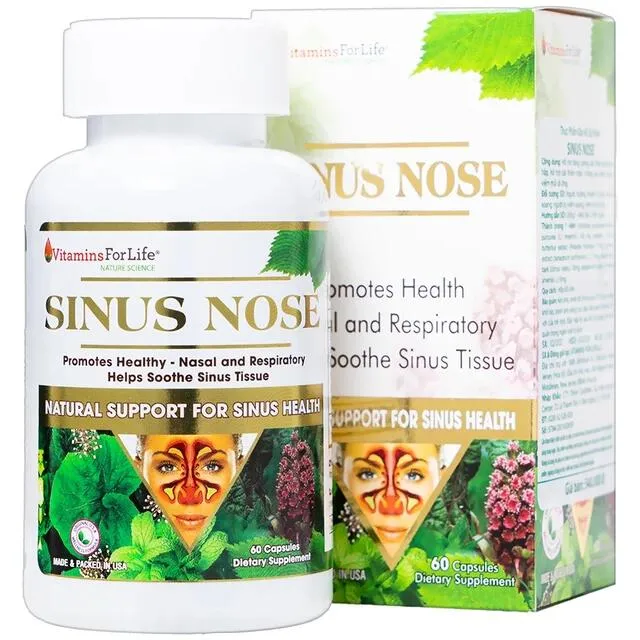 Vi&ecirc;n uống hỗ trợ đường h&ocirc; hấp Sinus Nose Vitamins For Life