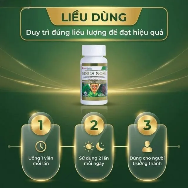 Vi&ecirc;n uống Sinus Nose Vitamins For Life