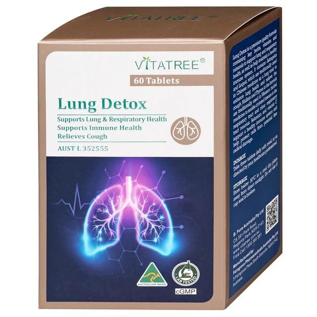 Vi&ecirc;n uống hỗ trợ giảm ho Vitatree Lung Detox