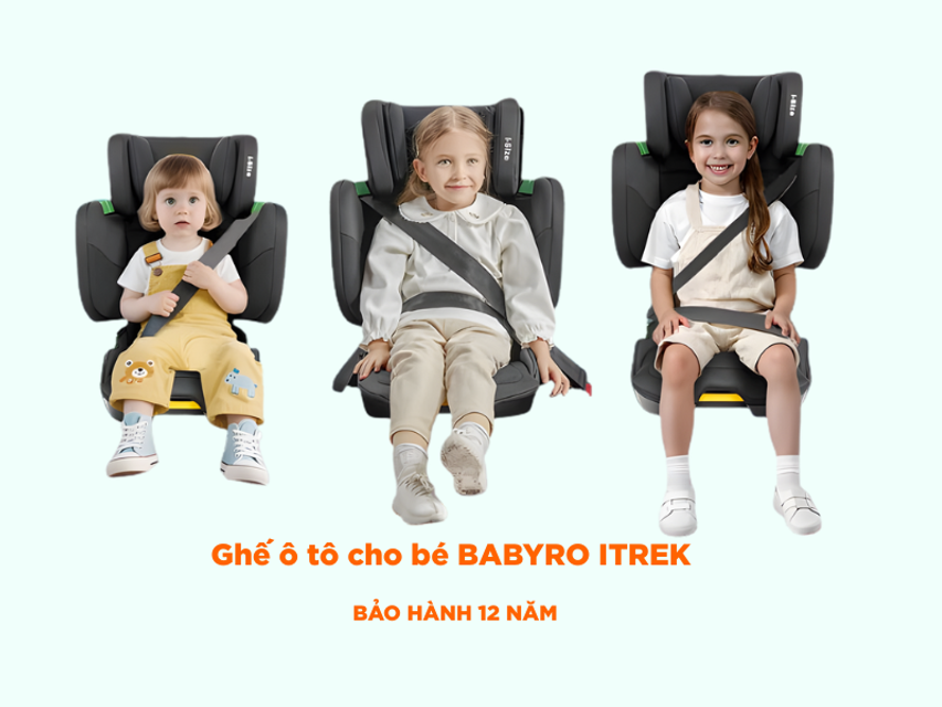 Ghế &ocirc; t&ocirc; cho b&eacute; BABYRO I-TREK 3