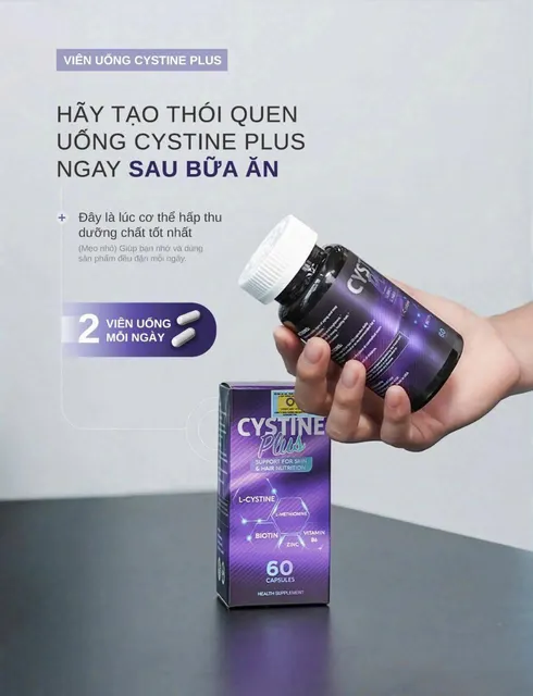 Vi&ecirc;n Uống Cystine Plus 60 Vi&ecirc;n