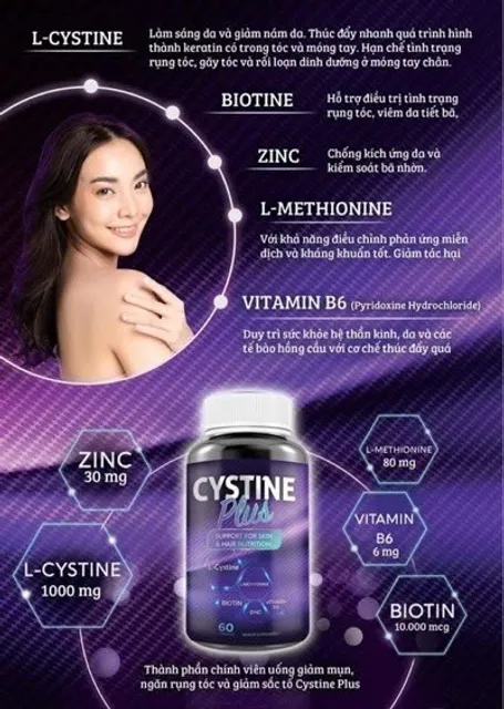 Vi&ecirc;n Uống Cystine Plus 60 Vi&ecirc;n