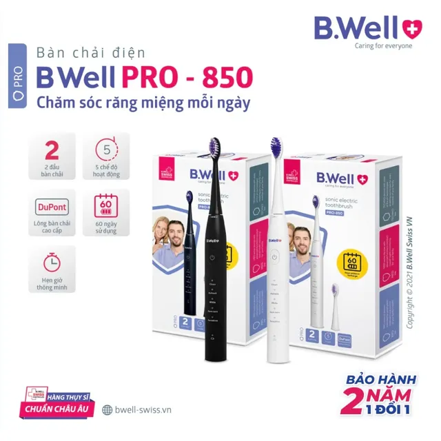 B&agrave;n Chải Điện B.Well Swiss PRO-850