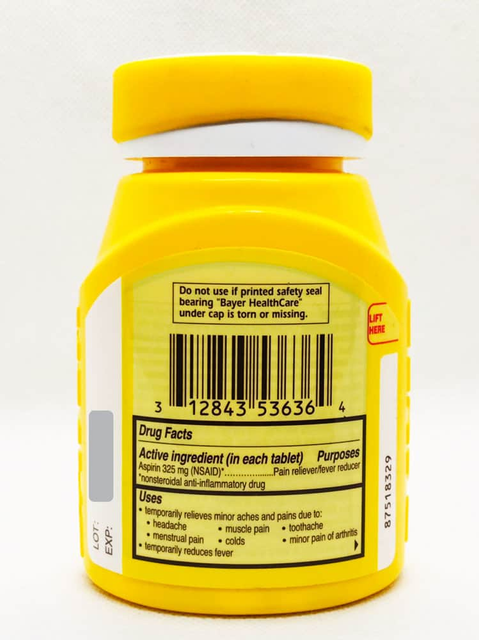 Lợi &iacute;ch của Bayer Aspirin