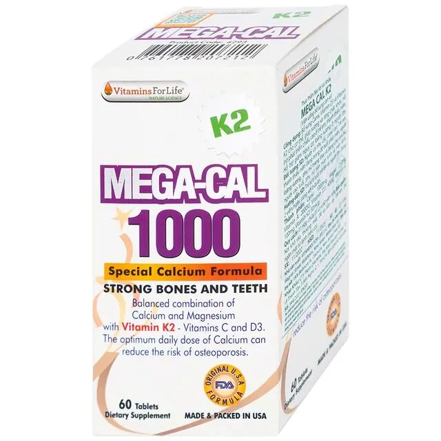 Vi&ecirc;n uống bổ sung canxi Mega-Cal 1000
