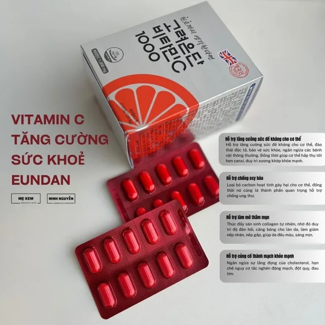 Vi&ecirc;n uống Vitamin C Eundan Kwang