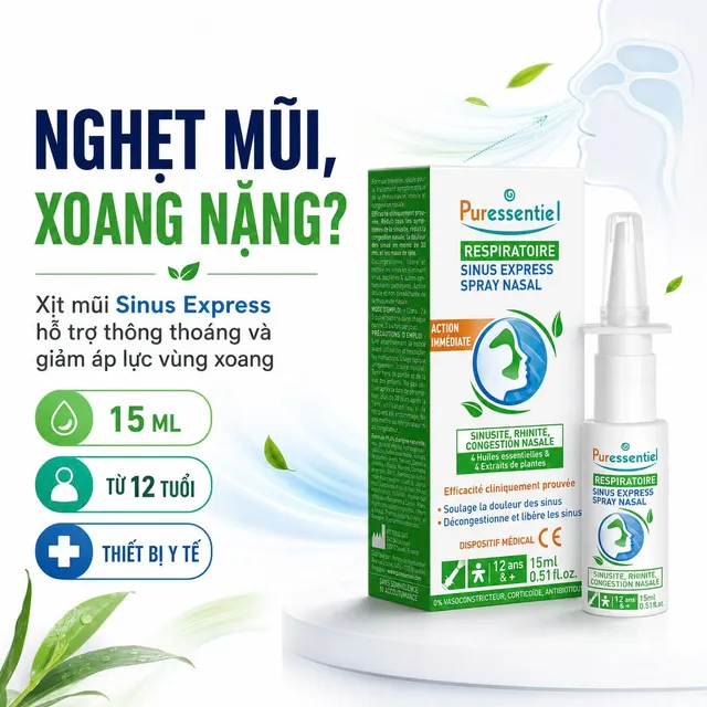 Xịt Mũi Vi&ecirc;m Xoang sản phẩm thảm thực Sinus Express