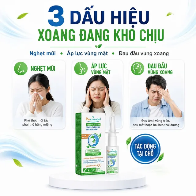 Xịt Mũi Vi&ecirc;m Xoang sản phẩm thảm thực Sinus Express