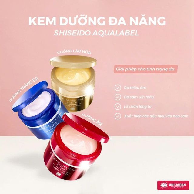Kem dưỡng da Shiseido Aqualabel 5in1