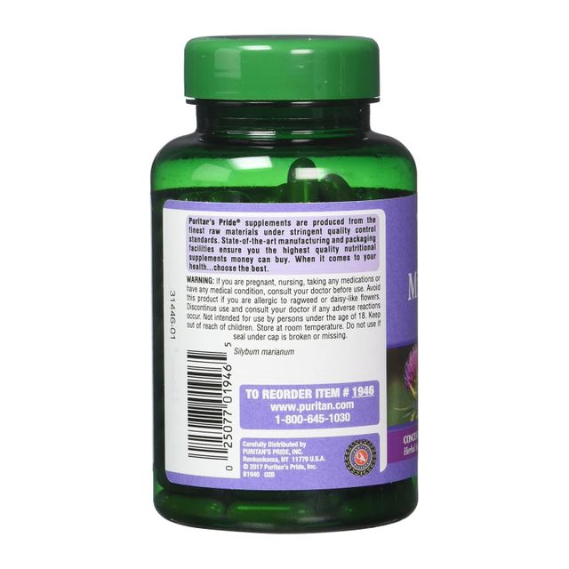Puritan's Pride Milk Thistle Extract 1000mg