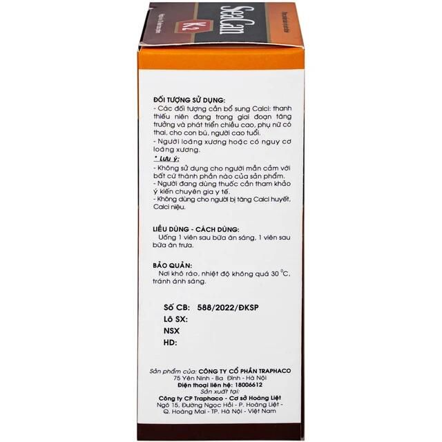Seacan K2 gi&uacute;p xương chắc khỏe