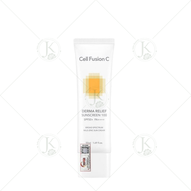 Kem chống nắng vật l&yacute; Cell Fusion C Derma Relief Sunscreen 100 SPF50+/PA++++ (V&agrave;ng mới)