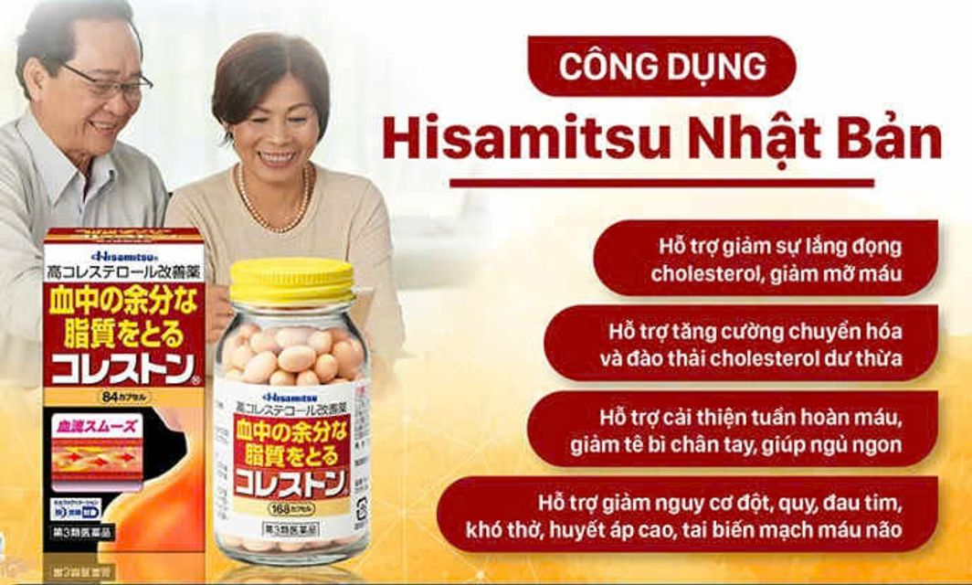 Vi&ecirc;n uống hỗ trợ cholesterol cao Hisamitsu