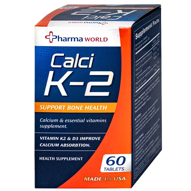 Vi&ecirc;n uống bổ sung canxi Calci K-2