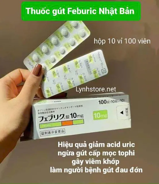Vi&ecirc;n Uống G&uacute;t Feburic 10mg