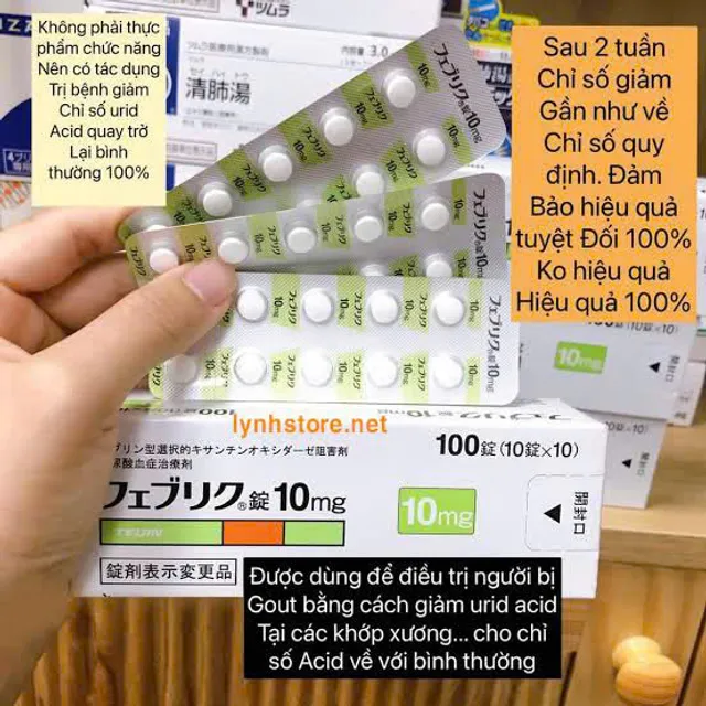 Vi&ecirc;n Uống G&uacute;t Feburic 10mg