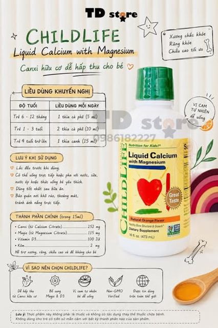 ChildLife Liquid Calcium with Magnesium
