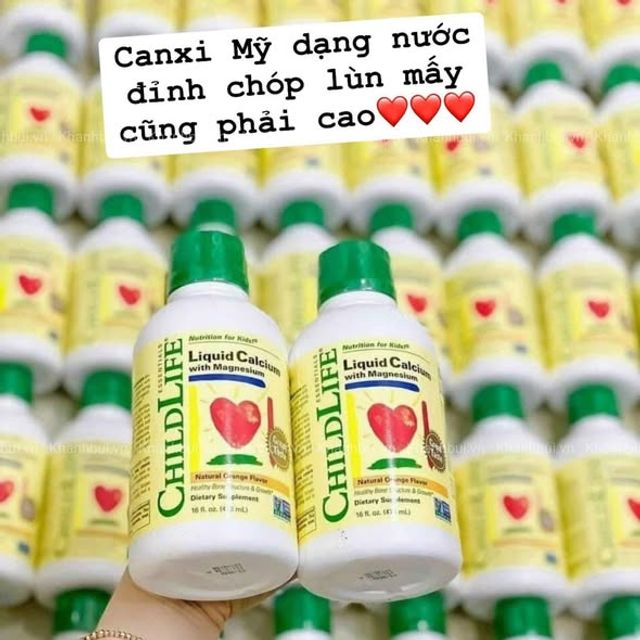 Canxi dạng nước ChildLife Liquid Calcium with Magnesium