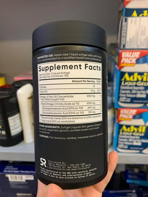 Dầu c&aacute; Omega-3 Sports Research