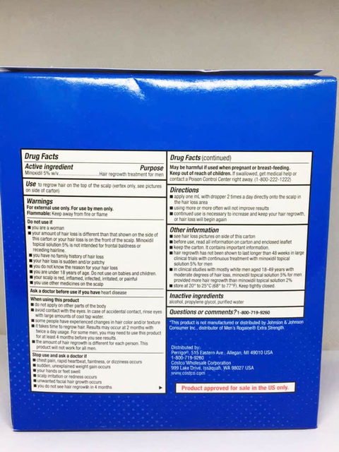 Dung dịch hỗ trợ mọc t&oacute;c Kirkland Minoxidil 5% d&agrave;nh cho nam giới
