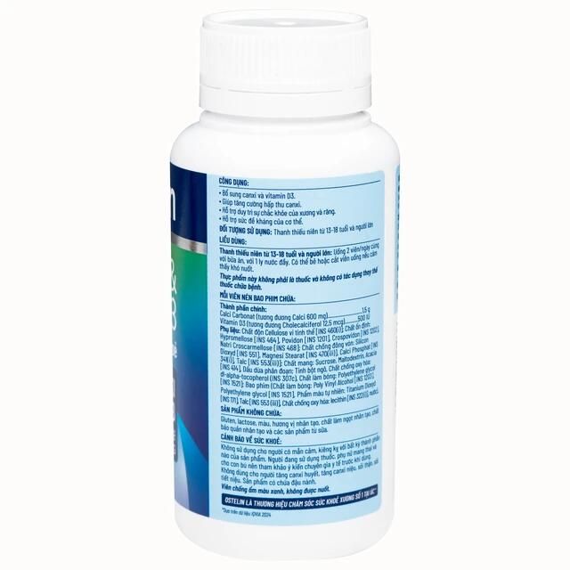Hướng dẫn sử dụng Ostelin Calcium & Vitamin D3