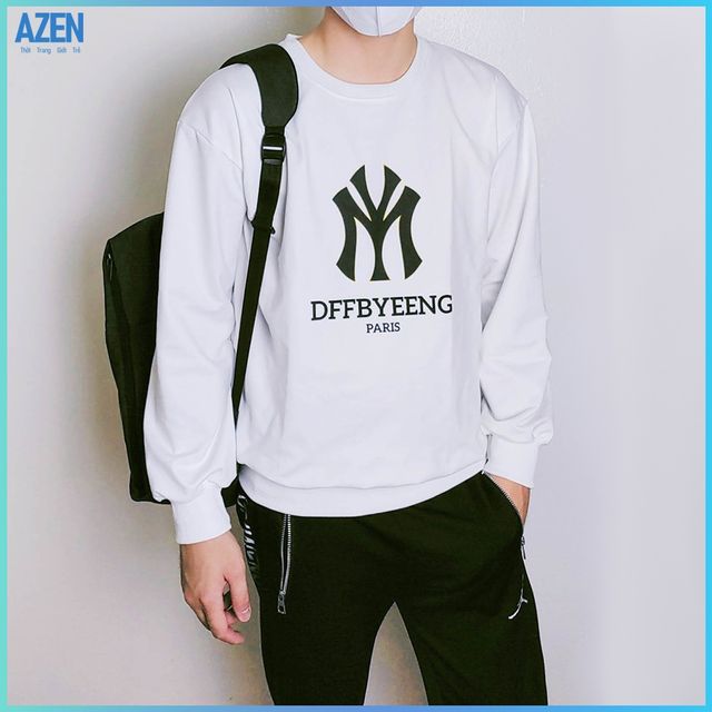 &Aacute;o sweater nỉ b&ocirc;ng in logo New YORK