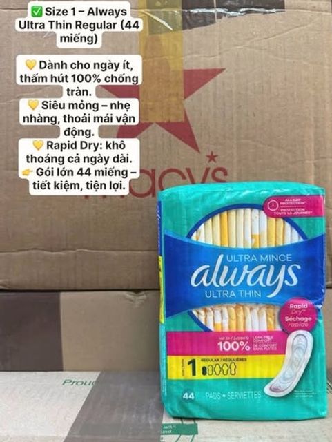 Băng vệ sinh Always ultra thin