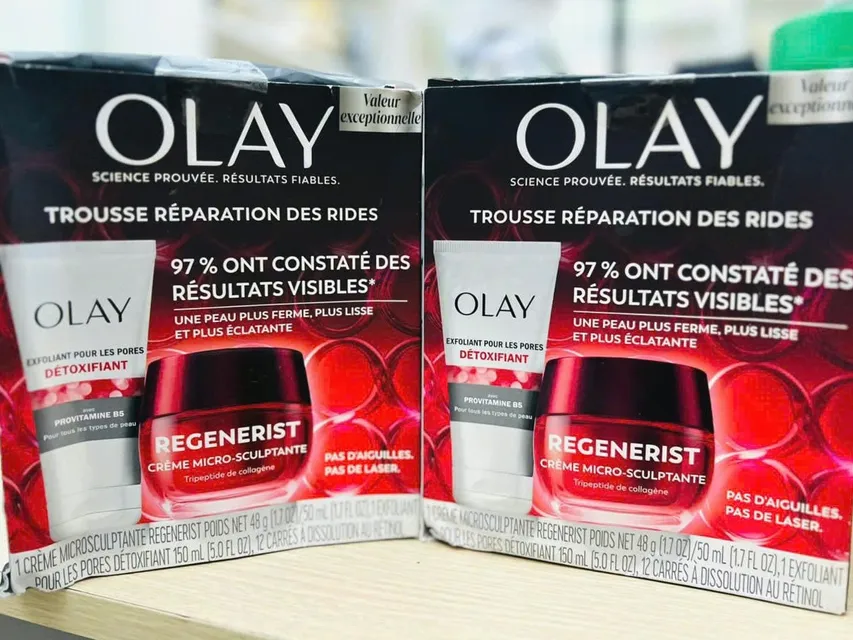 S&eacute;t Olay Regenerist Face Wash and Moisturizer