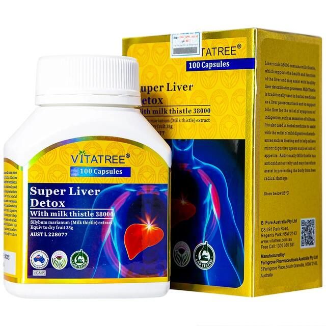 Chiết xuất kế sữa Vitatree Super Liver Detox