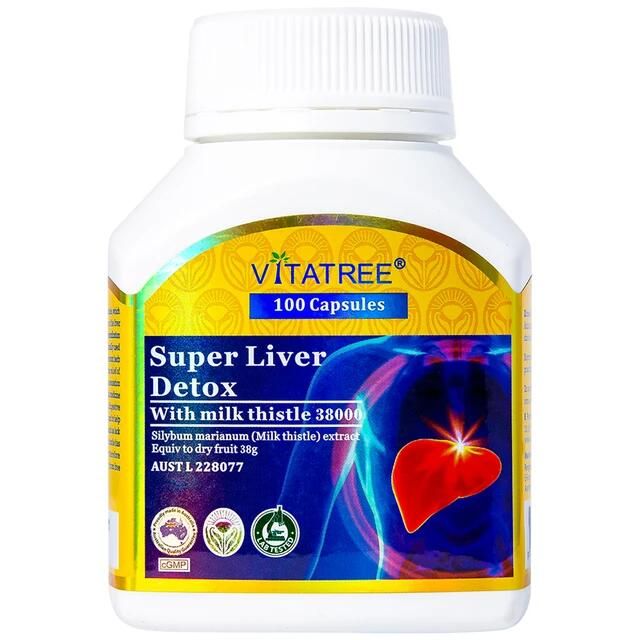 Vi&ecirc;n uống bổ gan Vitatree Super Liver Detox