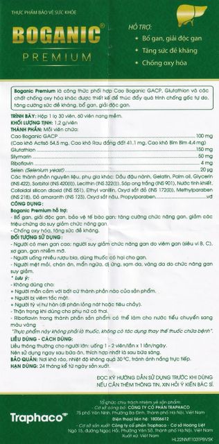 Vi&ecirc;n uống Boganic Premium Traphaco