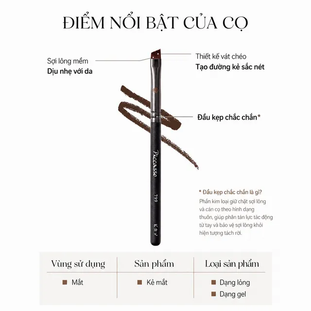 Cọ kẻ mắt Piccasso 799 Edge Eyeliner