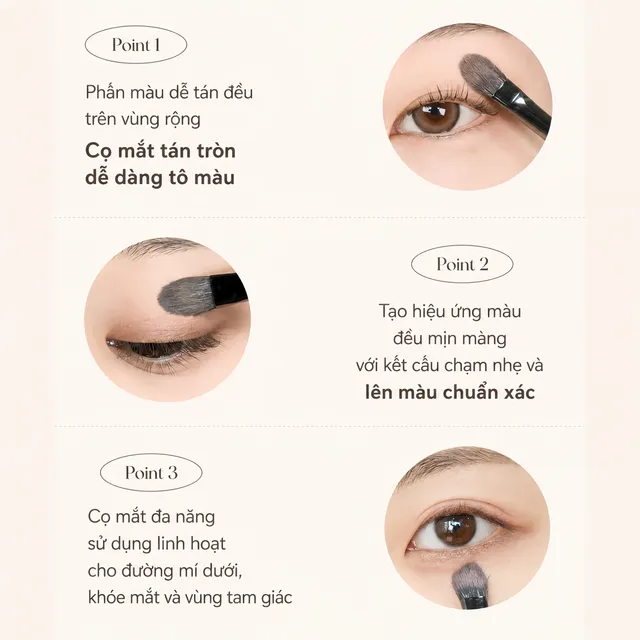 M&agrave;u sắc v&agrave; thiết kế của cọ mắt Piccasso