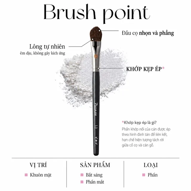 Cọ Trang Điểm Piccasso 13 Highlighter
