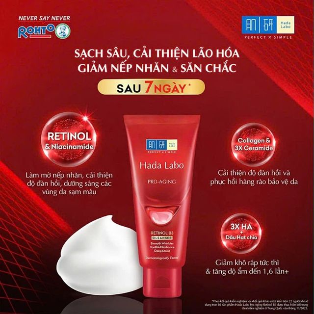 Sữa Rửa Mặt Hada Labo Pro Anti Aging Cleanser
