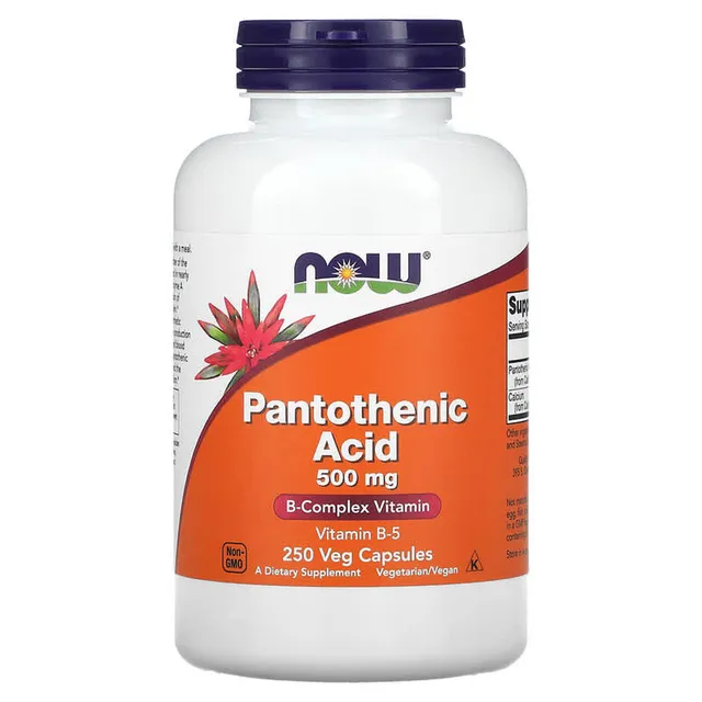 Vi&ecirc;n uống bổ sung Vitamin B5 Now Foods - Pantothenic Acid 500mg