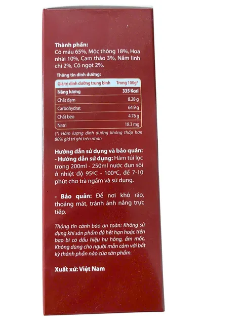 Tr&agrave; cỏ m&aacute;u combo 10 hộp