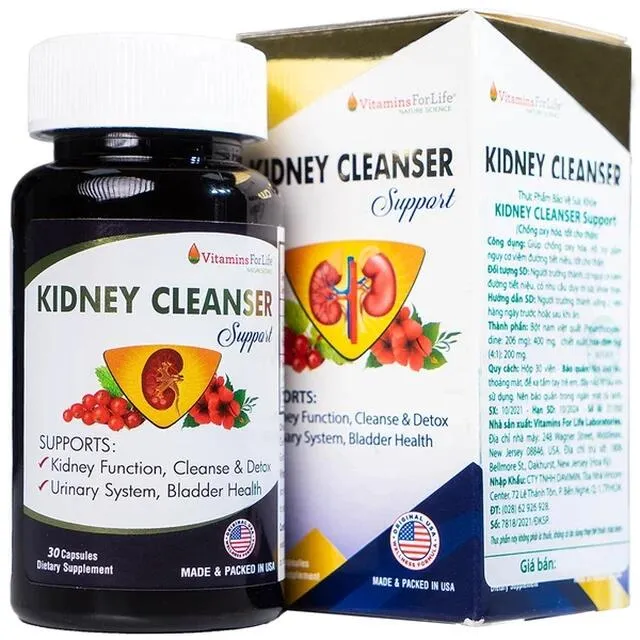 Th&agrave;nh phần tự nhi&ecirc;n trong vi&ecirc;n uống Kidney Cleanser Support