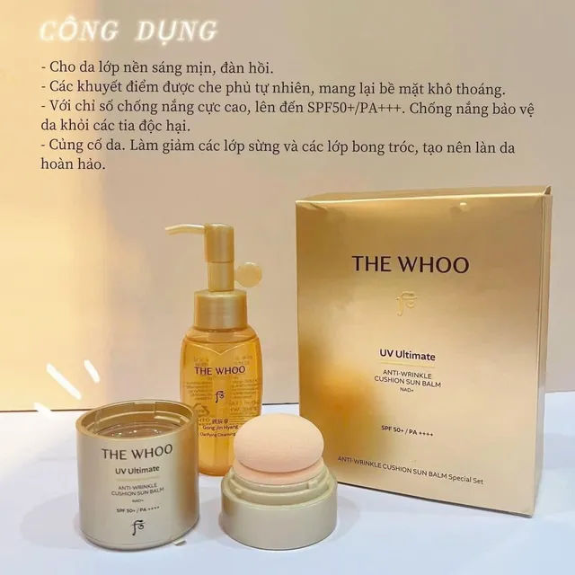 Set phấn tươi Whoo chống nắng 1