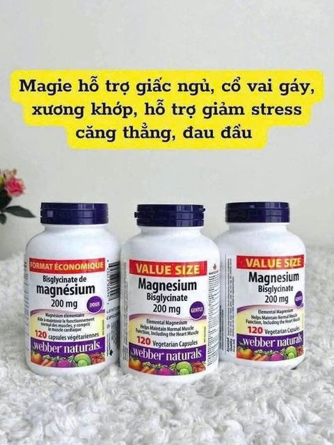 Magnesium bisglycinate 200mg lọ 120V