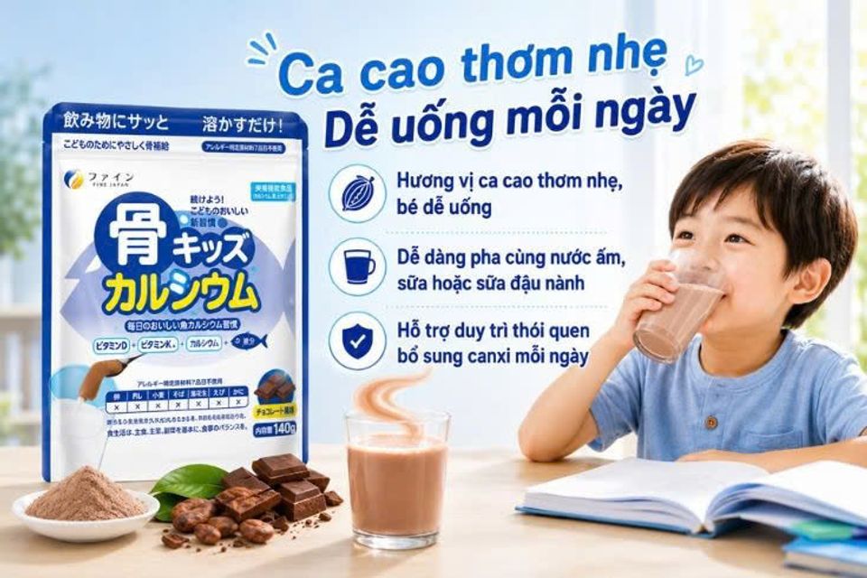 Bột Canxi C&aacute; Tuyết Kotsu Kids