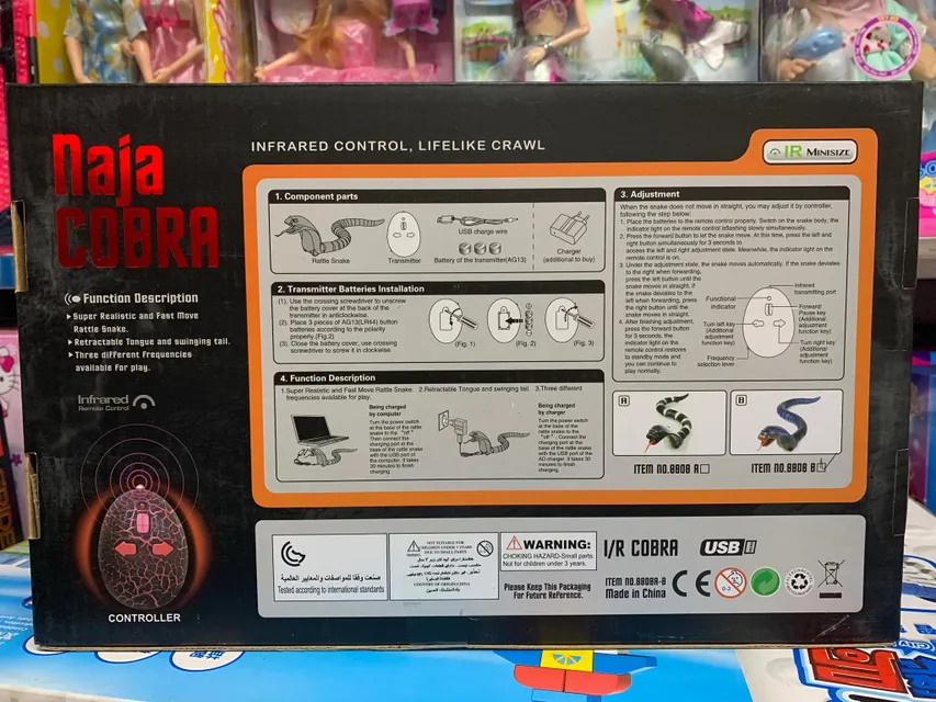 Đồ chơi rắn hổ mang Naja Cobra điều khiển