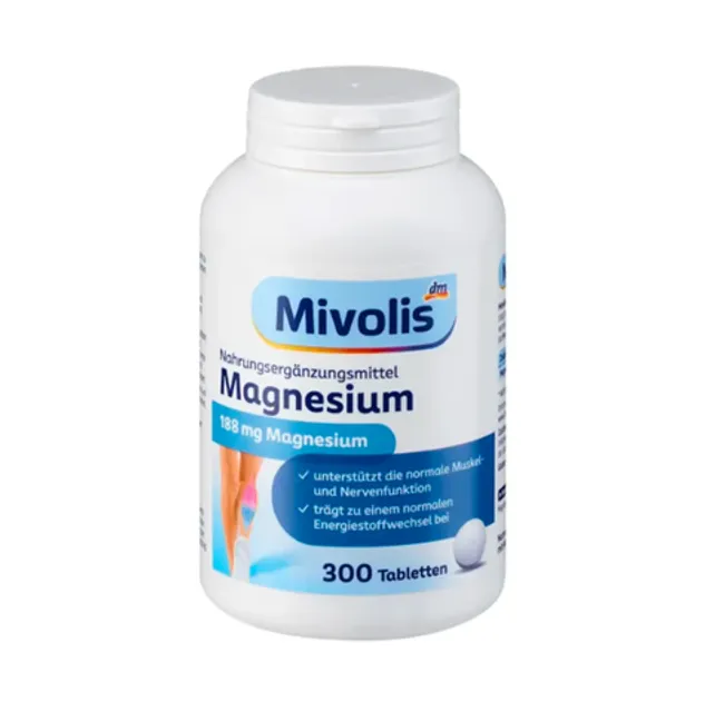 Vi&ecirc;n uống bổ sung Magie Mivolis 300 vi&ecirc;n