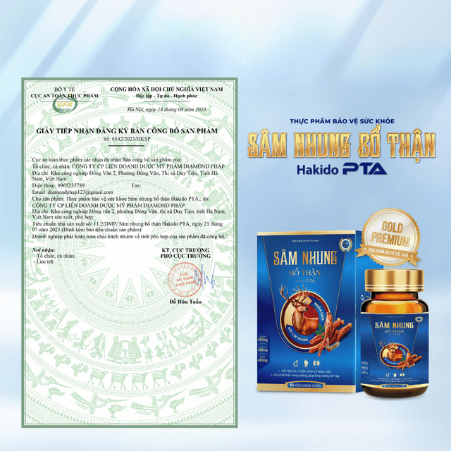 S&acirc;m Nhung Bổ Thận Hakido-PTA