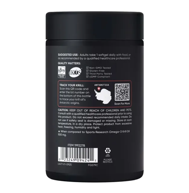 Vi&ecirc;n Uống Krill Oil Omega 3 Sports Research