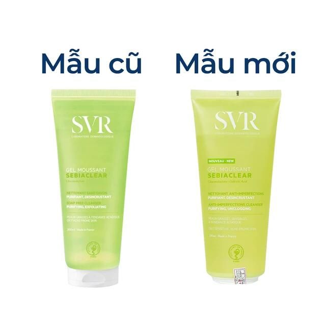 Gel rửa mặt SVR Sebiaclear Moussant